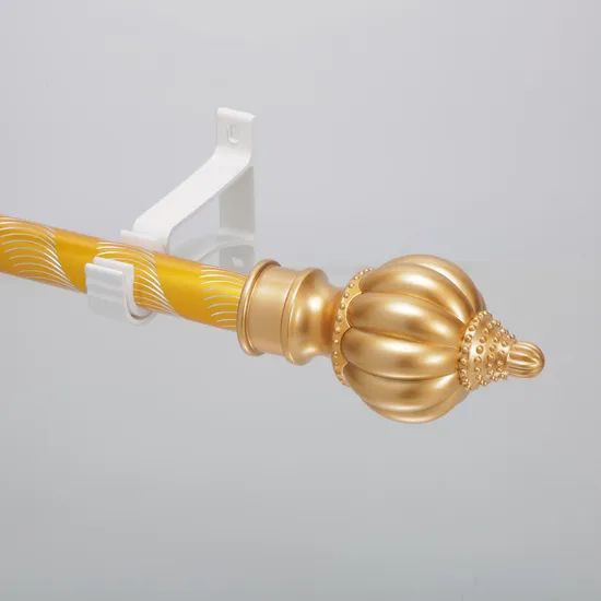 Elegant Gold Metal Curtain Rods Set for Windows MOQ 1 Sizes Custom Origin China Trademark KUNNA HS Code 83024100 Type Surface - Image 6