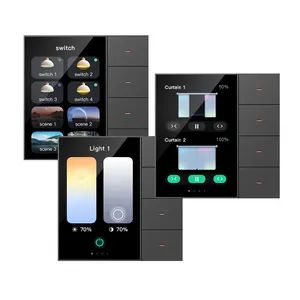 Tianlai Intelligent Zigbee Protocol 3.5-Inch Multifunctional Scene Control Curtain Control Intelligent Switch Panel - Image 4