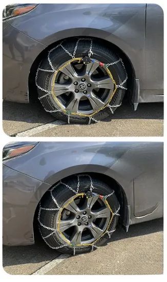 Full Encircling Alloy-Steel Automatically Locks Anti Slip Snow Tyre Chain - Image 3