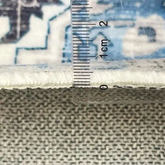 China OEM&ODM Carpet Factory Customized Area Rug Washable Easy to Clean 3D Printed Family Living Room Carpet-Rug-Mat 100% Polyester Greenish Blue Runner Rug - Image 5