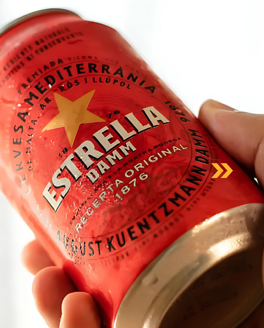 ORIGINAL ESTRELLA DAMM PREMIUM BEST LAGER BEER 330ML CANS&BOTTLES ON SALE - Image 5