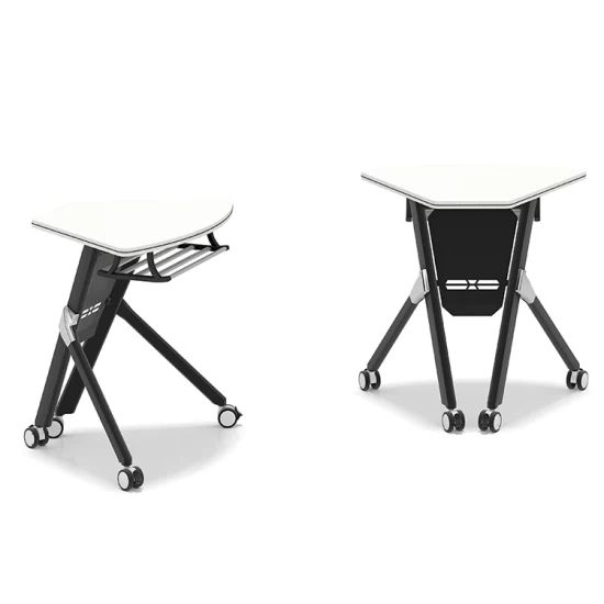 Computer Desk with Wheels Office Meeting Training Folding Table - Image 1