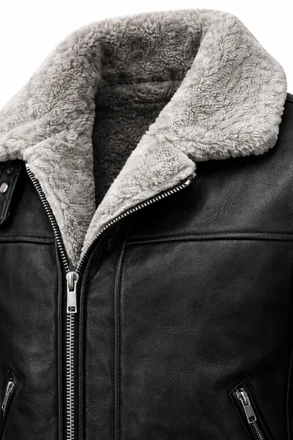 Custom Shearling Leather Jacket Manufacturer | Premium Winter Leather Outerwear Supplier | OEM & ODM Private Label Appar - Image 4