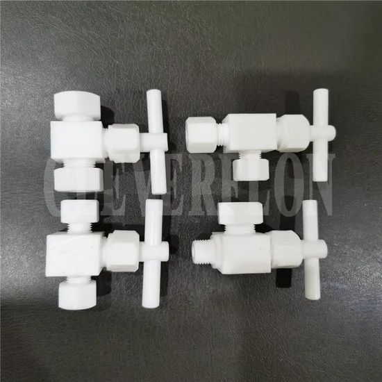 High Performance Corrosive Resistance PTFE Needle Valves Origin China Trademark NONE Model NO. JFCLP Connection Form Ferrule - Image 4