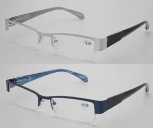 Half Frame Reading Eyeglasses Novel Design Model NO. 5878 Style Commercial Frames Color All HS Code 90031100 Frame Color Black - Image 4
