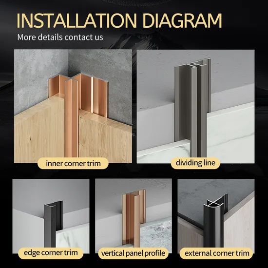 Tile Accessories Metal Aluminum Ceramic Corners Tile Trim - Image 5