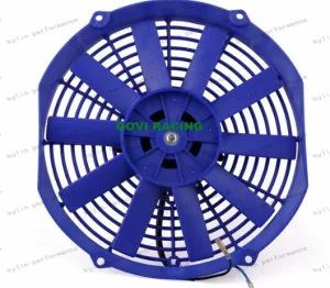 14inch 14inch Blue GV-F03 Tube-fin 82W 24V 2.5inch 9A Universal Car Radiator Fan - Image 1