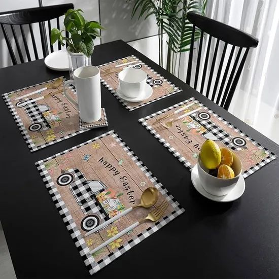 Custom Design Heat Resistant Table Place Mats for Home Restaurants - Image 1