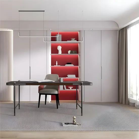 Multi-Functional Living Room Storage Cabinet Modern Bookcase with Wine Racks - Image 5