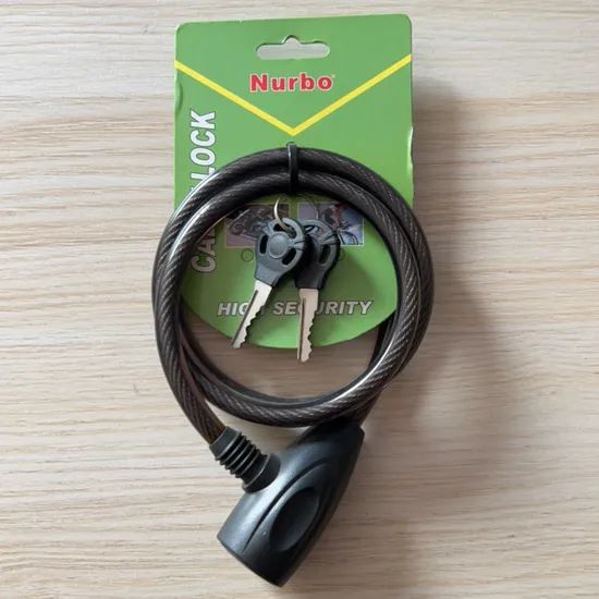 SL476 Steel Cable Bicycle Lock OEM Yes Key Brass Brand Nurbo Color Black Trademark Nurbo Model NO. SL4544D HS Code - Image 2