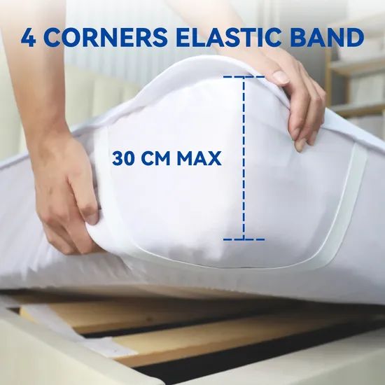 Washable Incontinence Pad, Mattress Topper, Breathable Mattress Protector for Moisture Protection - Image 4