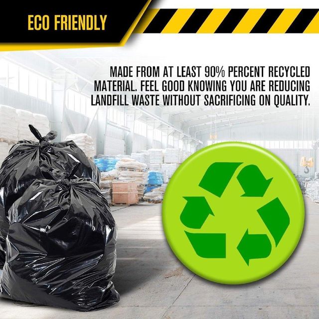 Ultrasac Large 33 Gallon Trash Bags Durable Bin Liners for Household and Industrial Waste - Image 4
