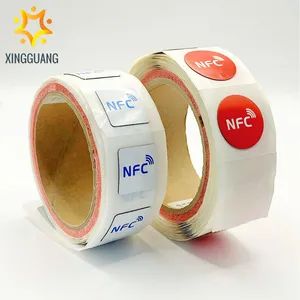 25mm Waterproof Coated Paper NFC 213 Chip RFID Tag Sticker MOQ 5000 PCS Trademark OEM Material Paper Memory 144byte Model NO. - Image 6