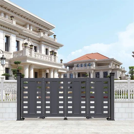 Store Front Sliding Iron Main Cheap Solid Iron Doors with Automatic Opening Pattern - Image 5