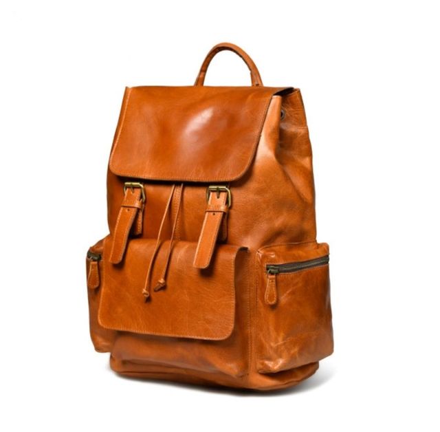 Genuine Cow Buffalo Calf Leather Back Bag - Image 4