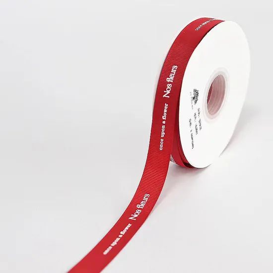 Custom Logo Silk Screen Printed Gift Personalised Ribbons Polyester Ribbon - Image 6