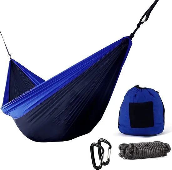 Carabiners Portable Set Camping Ripstop Parachute Nylon Durable Hammock - Image 5