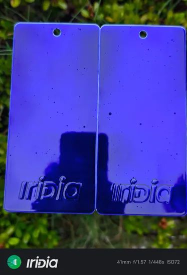 Iridia Candy Blue High Gloss Powder Coating for Bicycle Rack - Image 3