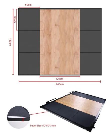 Strength Fitness Equipment Senrui Fitness Commercial Customized Size Weightlifting Platform - Image 4