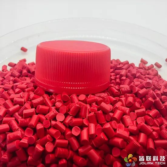 High-Quality Red Masterbatch for Durable Plastic Bottle Caps Origin China Content Custom Trademark Jolink Model NO. - Image 1