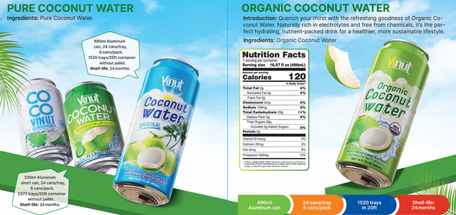 16.57 fl oz VINUT 99% Coconut Water – product photo 4, product detail gallery