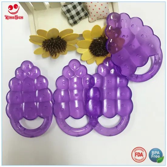 Water Filled Teether for Teething Baby Size Middle Type Teether Origin China Material EVA Model NO. YJ283 HS Code 3924100000 - Image 3