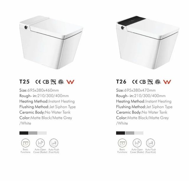 Automatic Smart Toilets Commodes Biden Auto Lift Seats Auto Flusher Sensors Washers NIW - Image 10