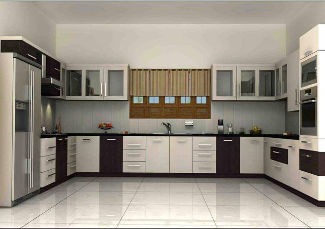 Modern Modular kitchen renovations Material Wooden Brand HOME STYLE Warranty 5-10 Years Finish Matte & Gloss Kitchen Shape U - Image 1