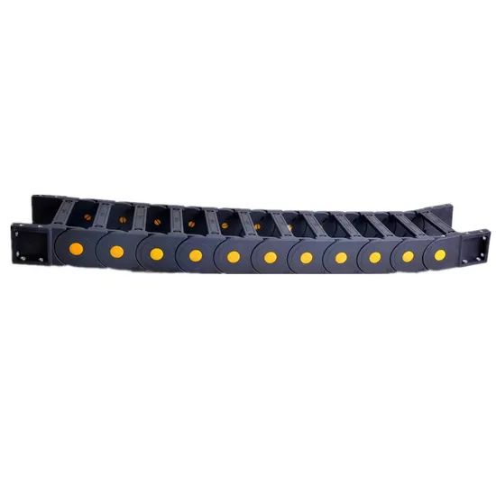 Plastic Semi Closed Drag Chain Cable Carrier Color Black Origin China Trademark OEM HS Code 3926909090 Structure Drag - Image 2