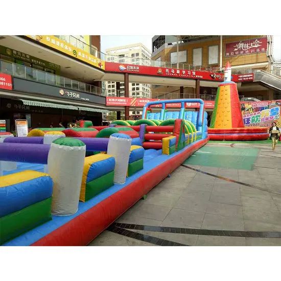 Best PVC Giant Land Adult Inflatable Obstacle Course Inflatable Obstacle Course Run Race Outdoor Playground - Image 4