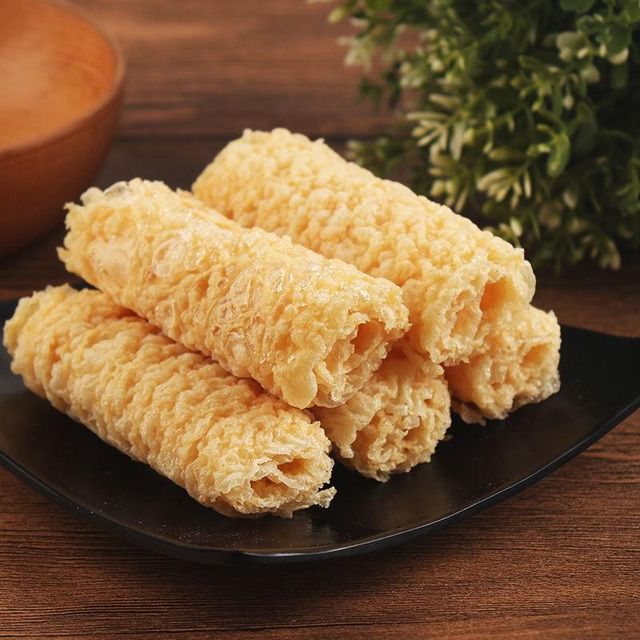 HACCP Certified Deep Fried Tofu Skin Roll Fried Bean Curd Roll Deep Fried Tofu Ring Bell - Image 3