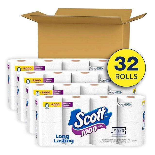 Best Factory Price Scott White Toilet Tissue (1000-Sheet 12 Rolls Per Pack)  Wholesale - Image 4