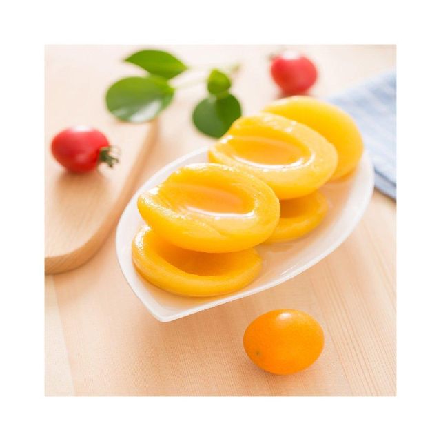 Canned yellow peach halves for sale at wholesale prices perfect for supermarkets and grocery stores - Image 4