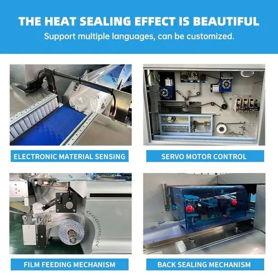 Automatic Coding Horizontal Biscuit Bread Chocolate Buns Candy Energy Bars Pillow Wrapping Flow Packing Machine - Image 4