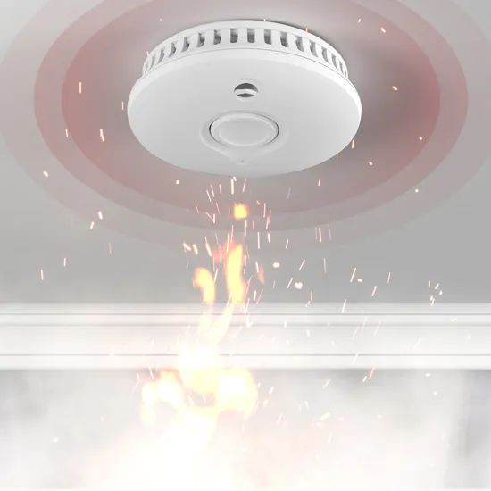10 Years Battery Operated Smoke Detector Origin China Trademark JBE HS Code 8531100000 Model NO. TSS381A-H Transport Package Color Box - Image 5