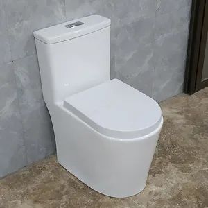 Small Size Eddy Siphonic One Piece Toilet New Design Bathroom CE Wc Commode - Image 2