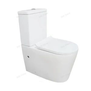 Australian Style Back to Wall Wc S-Trap P-Trap Available Ceramic Rimless Two Piece Toilet - Image 1