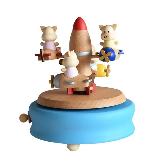 Animals Dining Wood Toy Music Box Creative Gifts Type Chess Scale Medium Origin Ningbo Material Wood Color as Photo Usage - Image 4