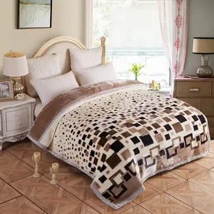 Luxury Faux Fur Soft Thick Faux Rabbit Fur Striped Throw Blanket - Image 4