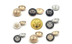 Brass Buttons with Rivets Metal Jean Buttons for Clothes - Image 1