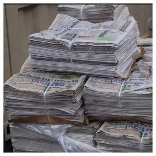 Old Used Newspaper Waste Scrap Clean ONP Waste Paper - Old News Paper and Over Issue Newspaper - Image 4