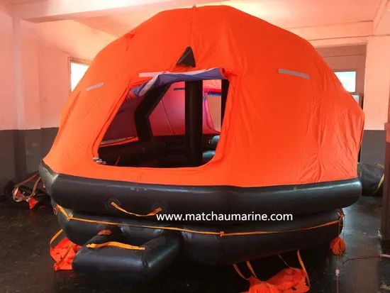 Solas Lifesaving Marine Equipment 25p Inflatable Life Raft Material PE Type Life Raft HS Code 89071000 Using Field - Image 2