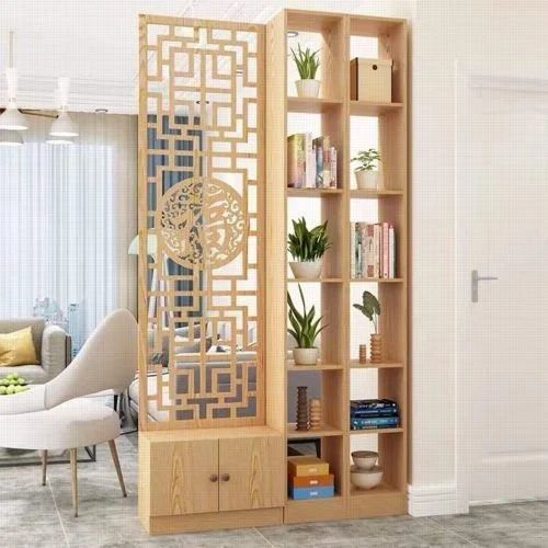 Designer Wooden Wall Partition, 9 Feet Height 9 Feet Finish Pu Paint Color customised Material Hdhmr, Wood Dimension - Image 5