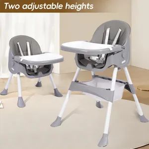 Adjustable Convertible Feeding Baby High Chair Origin China Trademark MU Color Light Gray Model NO. BW25910-6 Care Instructions Hand Wash - Image 6
