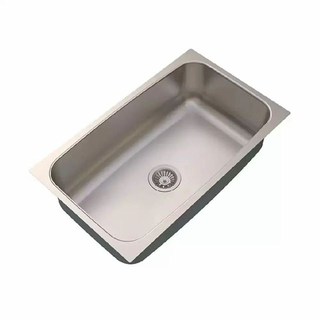 Stainless Steel Kitchen Sinks, Sink Type: Single Bowl Sink Brand Own Shape Square Color Silver Drainer Is Attached Yes Material Stainless - Image 1