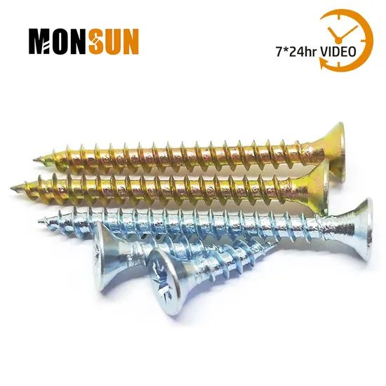 Steel Chipboard Screw Multiple Material Screws Grade 10.9 Origin China Groove M Word HS Code 731814 Trademark OEM, ODM Model NO. - Image 1