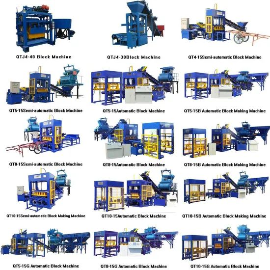 Concrete Block Making Machine Qt4-15 Semi-Automatic Brick Machines in Zambia - Image 2