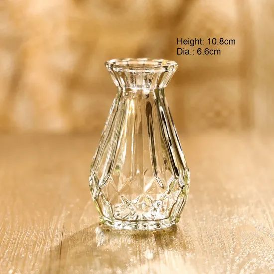 Wholesale Wedding Clear Home Decor Simple Design Flower Table Glass Vase - Image 4