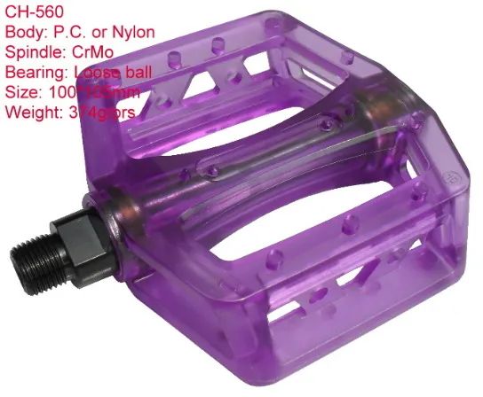 Bicycle Pedal Model NO. CH-560 Bicycle Pedal Material Plastic Payment Terms: L/C, T/T, - Image 1