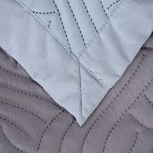 Warm Bed Throws Polyester Coverlet Quilted Ultrasonic Bedspread - Image 2